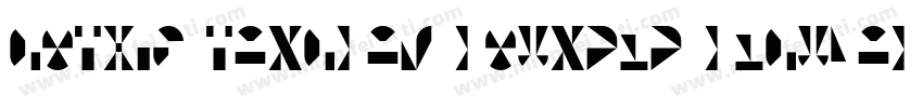 Gothic Tangram Rounded Regular字体转换